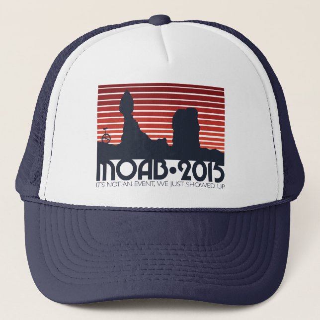 MOAB 2015 RED v3 Trucker Hat (Front)