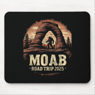 Moab Bigfoot Trip Vintage Utah Road Trip Hiking Sa Mouse Mat