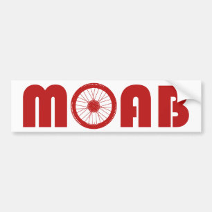 Moab (Bike Wheel) Bumper Sticker