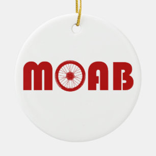 Moab (Bike Wheel) Ceramic Tree Decoration