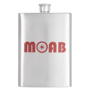 Moab (Bike Wheel) Hip Flask