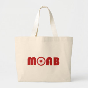 Moab (Bike Wheel) Large Tote Bag