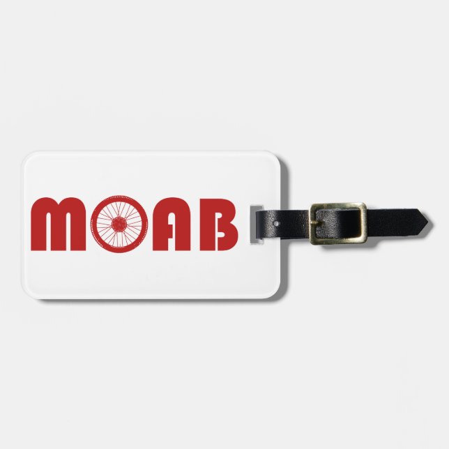 Moab (Bike Wheel) Luggage Tag (Front Horizontal)