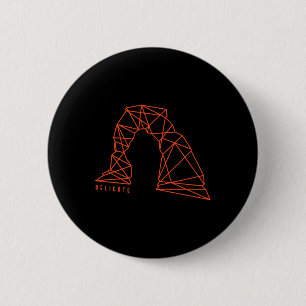 Moab Delicate Arch For Hiking And Camping Lovers 6 Cm Round Badge