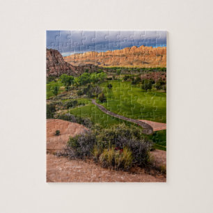 Moab Desert Canyon Golf Course at Sunrise Jigsaw Puzzle