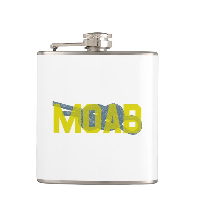 Moab Figure 8 Climbing Hip Flask (Front)