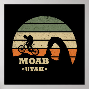Moab mtb mountain biking poster