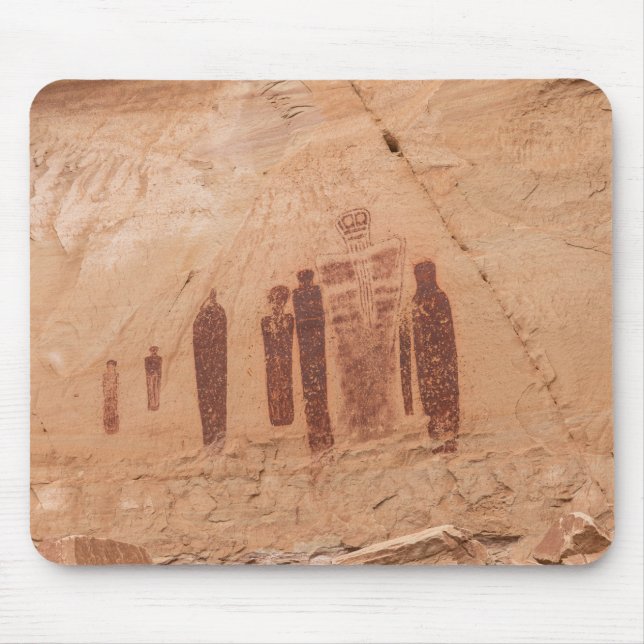 Moab Rock Art the Great Gallery Mouse Mat (Front)