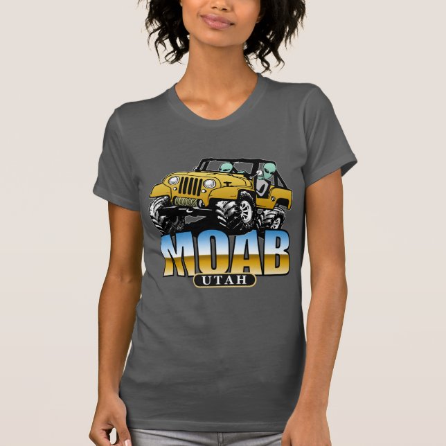 MOAB, Utah - 4x4 Aliens T-Shirt (Front)