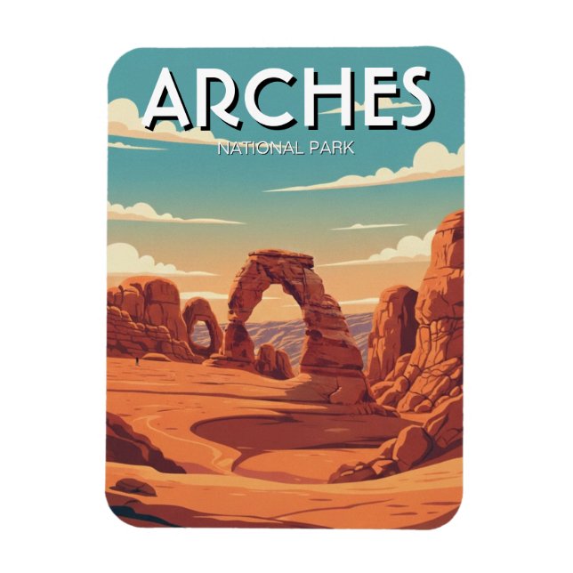 Moab Utah Arches National Park Delicate Arch Magnet (Vertical)
