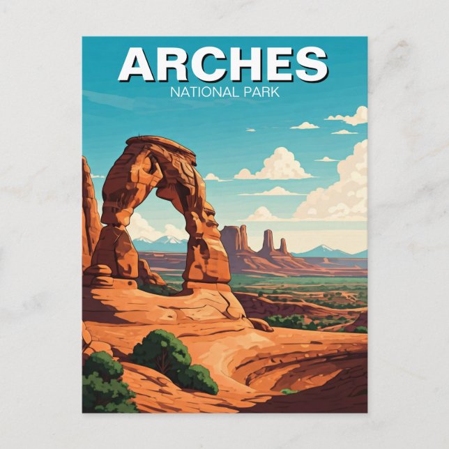 Moab Utah Arches National Park Delicate Arch Postcard (Front)