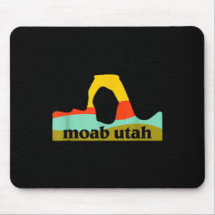 Moab utah arches national park minimalist emblem mouse mat