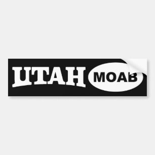 MOAB Utah Bumper Sticker