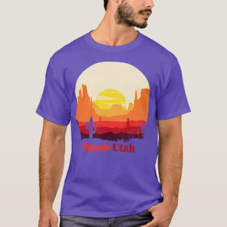 Moab Utah Desert Illustration Vintage Souvenir1 T-Shirt