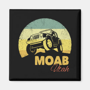 Moab Utah Gift for Off Roading - Utah Souvenir 4x4 Magnet