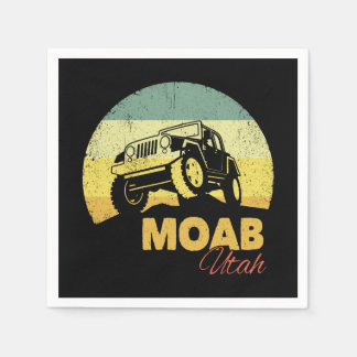 Moab Utah Gift for Off Roading - Utah Souvenir 4x4 Napkin