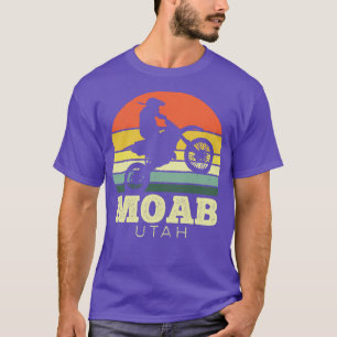 Moab Utah Motorcycle Vintage Sunset T-Shirt
