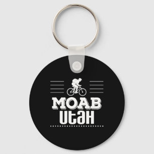 Moab Utah Mountain Biking Key Ring