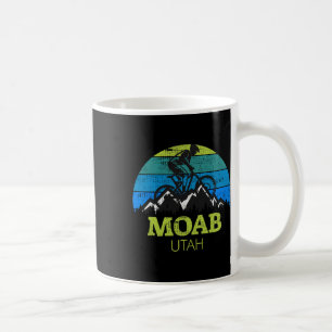 Moab Utah Mountain Biking Mtb Retro Sunset Coffee Mug