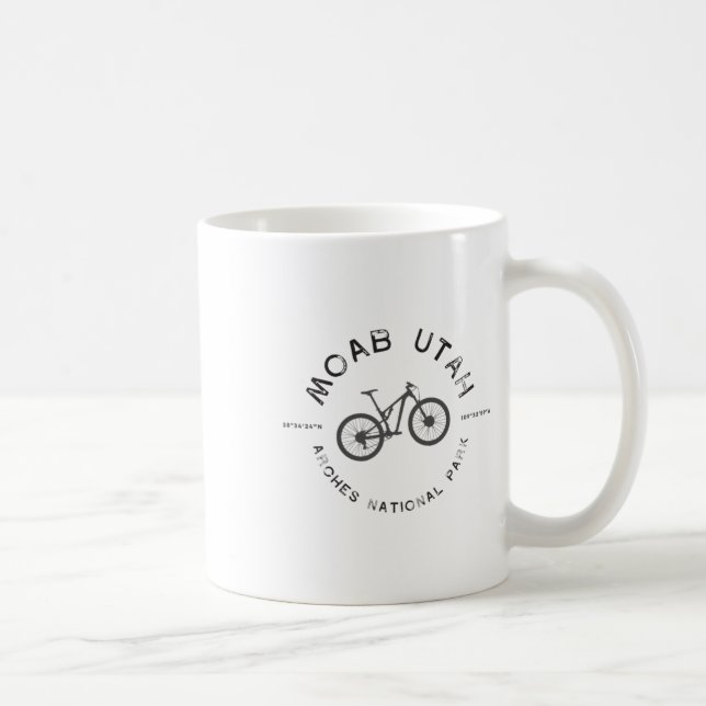 Moab Utah Mountain Biking T  Coffee Mug (Right)