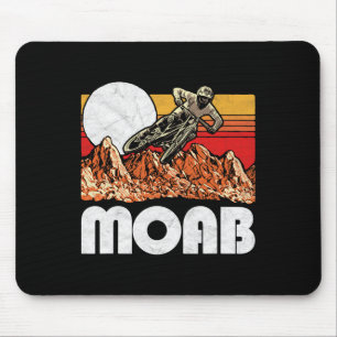 Moab Utah Mountain Biking Vintage Retro 80s Vibe G Mouse Mat