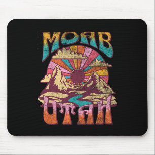 Moab Utah Nature Hiking Mountains Outdoors Vintage Mouse Mat