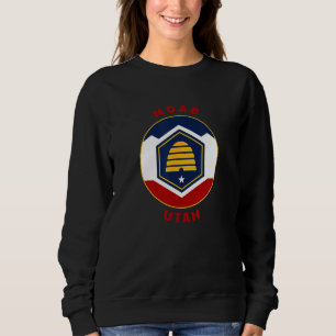 Moab Utah New UT Flag Beehive Vacation Souvenir Sweatshirt
