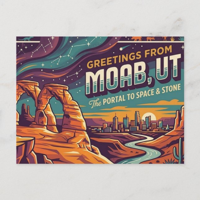 Moab Utah Postcard (Front)