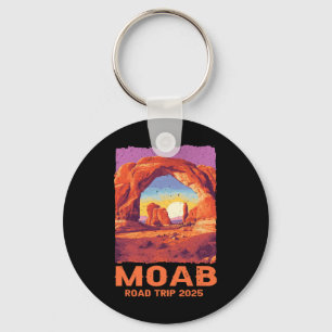 Moab Utah Road Trip 2025 Hiking Mountains Outdoor Key Ring