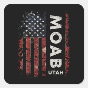 Moab Utah Square Sticker