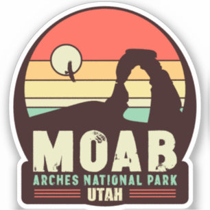 Moab Utah Vintage Desert Sunset Retro Souvenir 60s