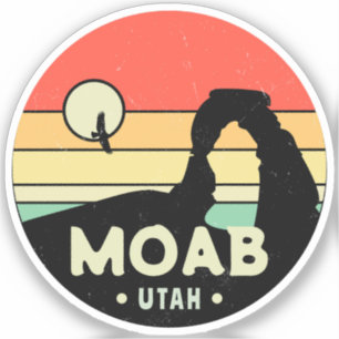 Moab Utah Vintage Desert Sunset Retro Souvenir 60s