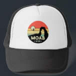 Moab Utah Vintage Desert Sunset Retro Souvenir 60s Trucker Hat<br><div class="desc">Moab Arches vector artwork design. The park lies north of Moab in the state of Utah. Moab Arches design For those that love the outdoors and southern Utah. This is a vintage design of Moab Utah and the delicate arch..</div>
