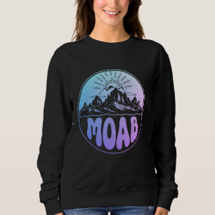 Moab Utah Vintage Mountains Retro Sweatshirt