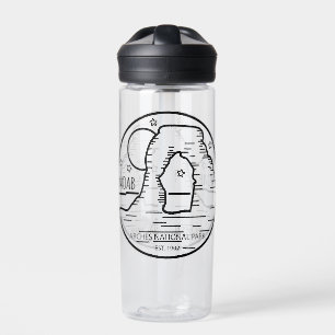 Moab Utah Vintage Sunset Arches Adventure Outdoors Water Bottle