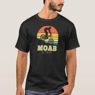 Moab Utah Vintage Sunset Mountain Bike Mtb Outdoor T-Shirt