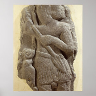 Moabite storm god, Shihan ancient land of Moab, c. Poster