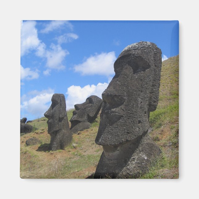 Moai at Rano Raraku, Easter Island Magnet (Front)