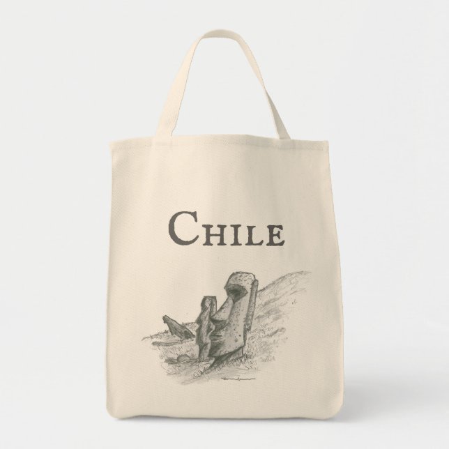 Moai, Easter Island, Chile Tote Bag (Front)