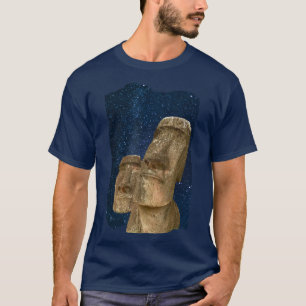 Moai Statue Easter Island At Night Easter Island T T-Shirt