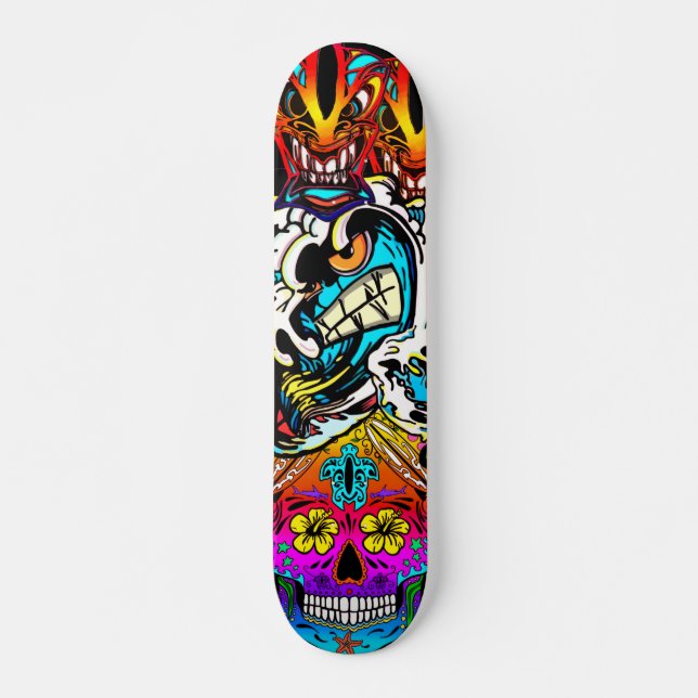 Moana Kai Surf Shop "Mashed" Skateboard (Front)