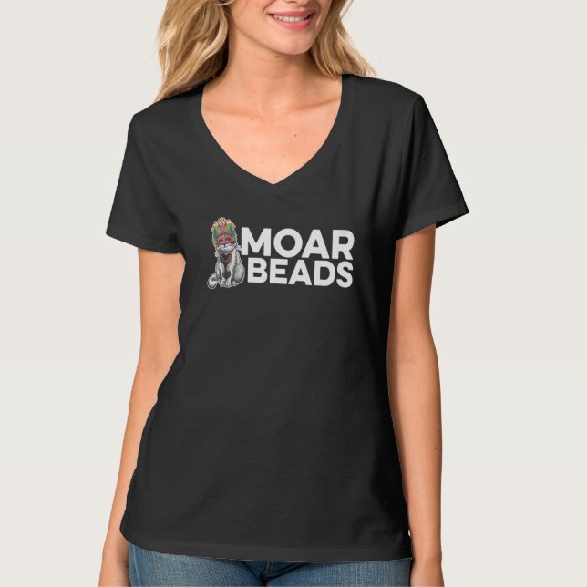Moar Beads Beadwork Beading Hand Stitching Artwork T-Shirt (Front)