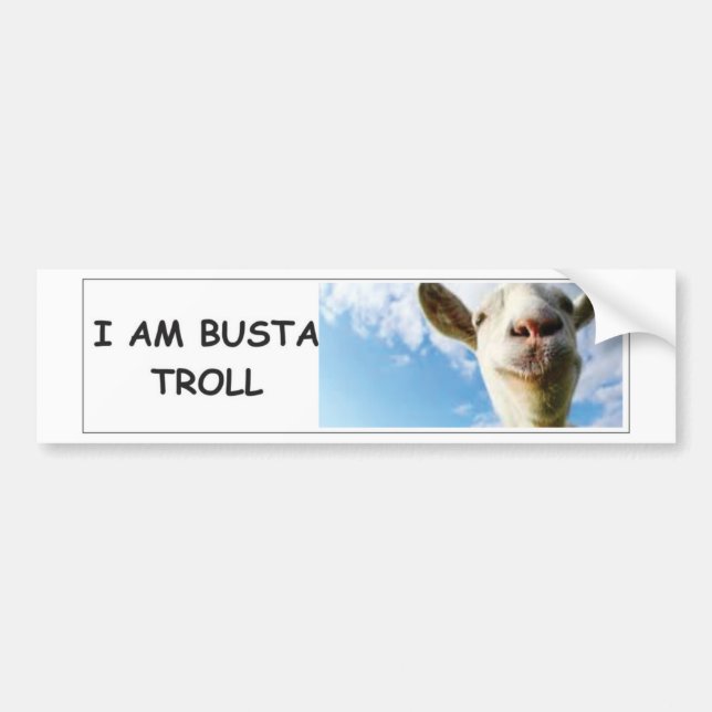 moar goatz bumper sticker (Front)