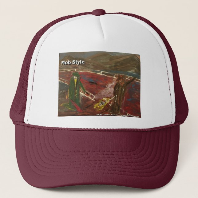 mob style trucker hat (Front)