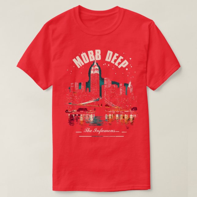 Mobb Deep 90s Hip Hop Fan Art T-Shirt (Design Front)
