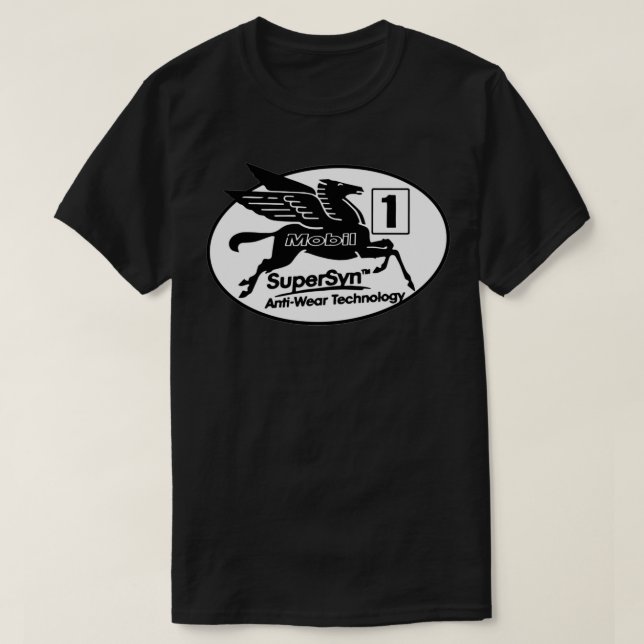 mobil 1 oil pegasus T-Shirt (Design Front)