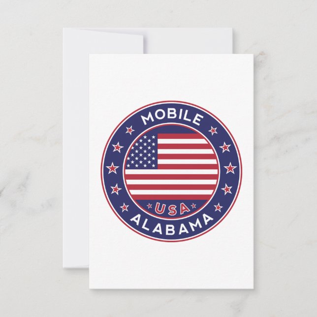 Mobile, Alabama Card (Front)