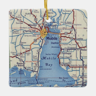 Mobile Alabama Christmas Ornament