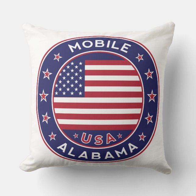 Mobile, Alabama Cushion (Front)