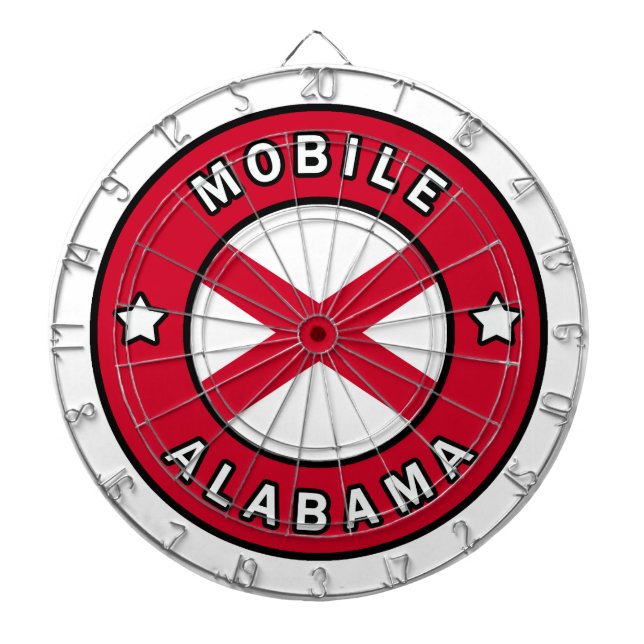 Mobile Alabama Dartboard (Front)